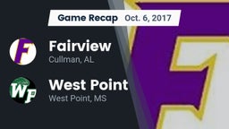 Recap: Fairview  vs. West Point  2017
