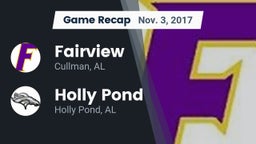 Recap: Fairview  vs. Holly Pond  2017