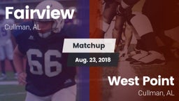 Matchup: Fairview vs. West Point  2018