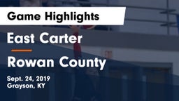 East Carter  vs Rowan County  Game Highlights - Sept. 24, 2019