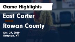 East Carter  vs Rowan County  Game Highlights - Oct. 29, 2019