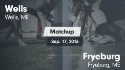 Matchup: Wells  vs. Fryeburg  2016