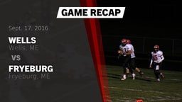 Recap: Wells  vs. Fryeburg  2016