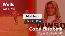 Matchup: Wells  vs. Cape Elizabeth  2016