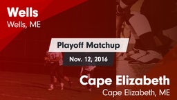 Matchup: Wells  vs. Cape Elizabeth  2016
