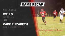 Recap: Wells  vs. Cape Elizabeth  2016