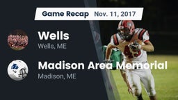 Recap: Wells  vs. Madison Area Memorial  2017