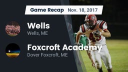 Recap: Wells  vs. Foxcroft Academy 2017