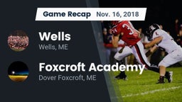 Recap: Wells  vs. Foxcroft Academy 2018