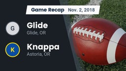 Recap: Glide  vs. Knappa  2018