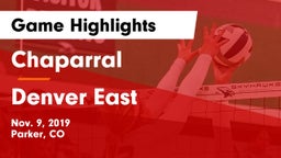 Chaparral  vs Denver East  Game Highlights - Nov. 9, 2019