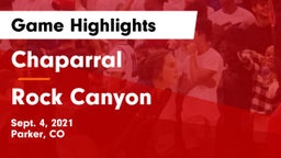 Chaparral  vs Rock Canyon  Game Highlights - Sept. 4, 2021