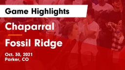 Chaparral  vs Fossil Ridge  Game Highlights - Oct. 30, 2021