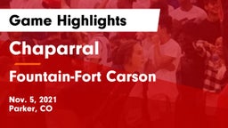 Chaparral  vs Fountain-Fort Carson  Game Highlights - Nov. 5, 2021