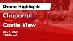 Chaparral  vs Castle View  Game Highlights - Oct. 4, 2022