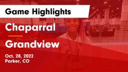 Chaparral  vs Grandview  Game Highlights - Oct. 28, 2022
