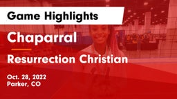 Chaparral  vs Resurrection Christian  Game Highlights - Oct. 28, 2022
