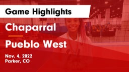 Chaparral  vs Pueblo West  Game Highlights - Nov. 4, 2022