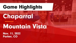Chaparral  vs Mountain Vista Game Highlights - Nov. 11, 2022