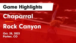 Chaparral  vs Rock Canyon  Game Highlights - Oct. 28, 2023