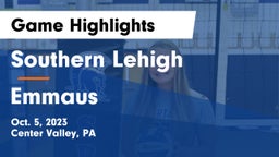 Southern Lehigh  vs Emmaus  Game Highlights - Oct. 5, 2023