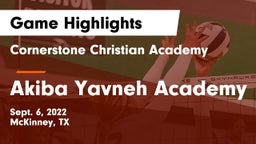 Cornerstone Christian Academy  vs Akiba Yavneh Academy Game Highlights - Sept. 6, 2022