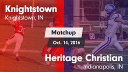 Matchup: Knightstown vs. Heritage Christian  2016