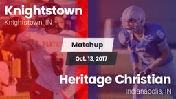 Matchup: Knightstown vs. Heritage Christian  2017