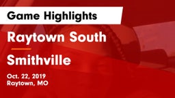 Raytown South  vs Smithville  Game Highlights - Oct. 22, 2019