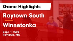 Raytown South  vs Winnetonka  Game Highlights - Sept. 1, 2022
