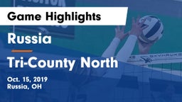 Russia  vs Tri-County North  Game Highlights - Oct. 15, 2019
