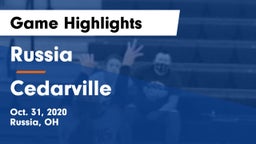Russia  vs Cedarville  Game Highlights - Oct. 31, 2020