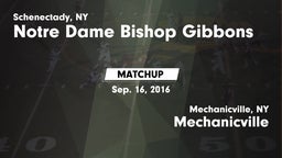 Matchup: Notre Dame Bishop Gi vs. Mechanicville  2016