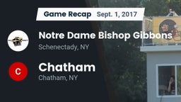 Recap: Notre Dame Bishop Gibbons  vs. Chatham  2017