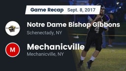 Recap: Notre Dame Bishop Gibbons  vs. Mechanicville  2017