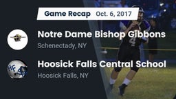 Recap: Notre Dame Bishop Gibbons  vs. Hoosick Falls Central School 2017