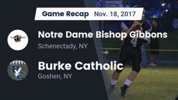 Recap: Notre Dame Bishop Gibbons  vs. Burke Catholic  2017