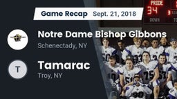 Recap: Notre Dame Bishop Gibbons  vs. Tamarac  2018