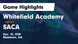 Whitefield Academy vs SACA Game Highlights - Dec. 18, 2020