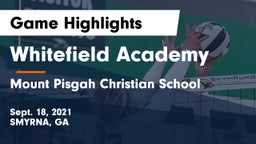 Whitefield Academy vs Mount Pisgah Christian School Game Highlights - Sept. 18, 2021