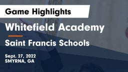 Whitefield Academy vs Saint Francis Schools Game Highlights - Sept. 27, 2022