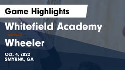 Whitefield Academy vs Wheeler Game Highlights - Oct. 4, 2022