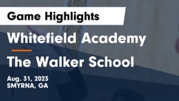Whitefield Academy vs The Walker School Game Highlights - Aug. 31, 2023