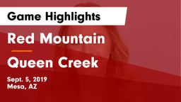 Red Mountain  vs Queen Creek  Game Highlights - Sept. 5, 2019