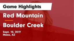 Red Mountain  vs Boulder Creek Game Highlights - Sept. 10, 2019
