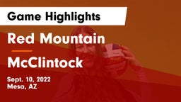 Red Mountain  vs McClintock  Game Highlights - Sept. 10, 2022