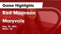 Red Mountain  vs Maryvale  Game Highlights - Aug. 30, 2023