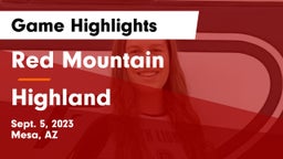 Red Mountain  vs Highland  Game Highlights - Sept. 5, 2023