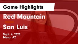 Red Mountain  vs San Luis Game Highlights - Sept. 6, 2023