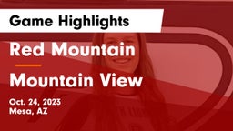 Red Mountain  vs Mountain View Game Highlights - Oct. 24, 2023